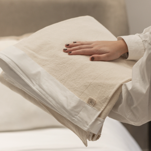 FUNDA DE EDREDON - WASHED IVORY | SATEN